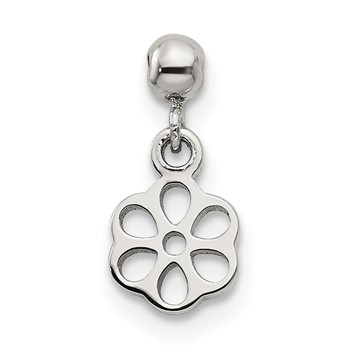 Mio Memento Sterling Silver Dangle Flower Charm