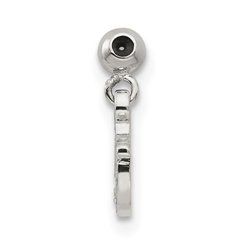 Mio Memento Sterling Silver CZ Dangle Horseshoe Charm — alternate view