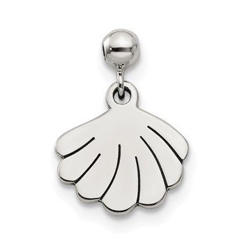 Mio Memento Sterling Silver Dangle Shell Charm