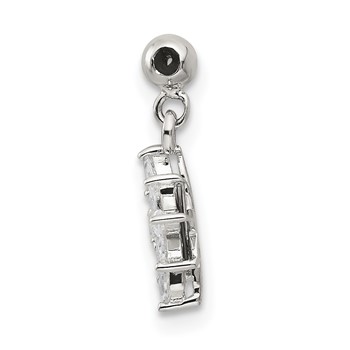 Mio Memento Sterling Silver CZ Dangle Star Charm — alternate view