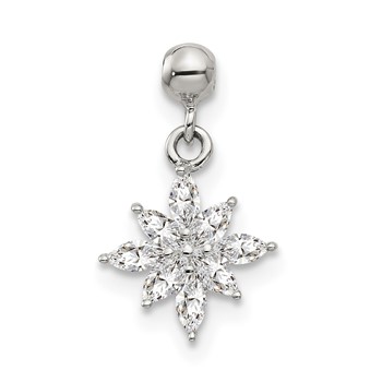 Mio Memento Sterling Silver CZ Dangle Star Charm