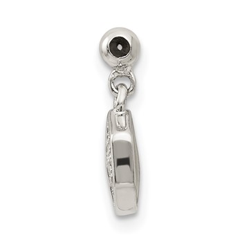 Mio Memento Sterling Silver Enamel CZ Dangle Charm — alternate view