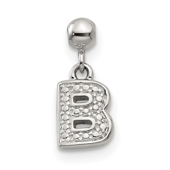 Mio Memento Sterling Silver Letter B Dangle Initial Charm