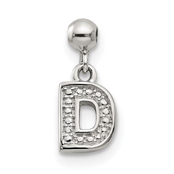 Mio Memento Sterling Silver Letter D Dangle Initial Charm
