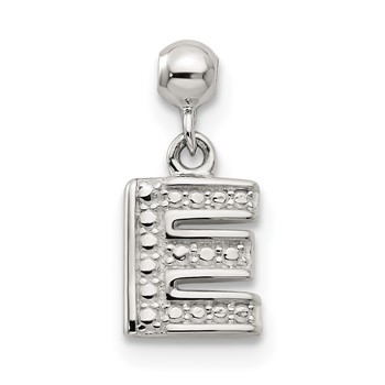 Mio Memento Sterling Silver Letter E Dangle Initial Charm