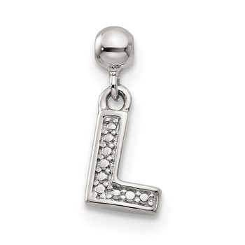 Mio Memento Sterling Silver Letter P Dangle Initial Charm