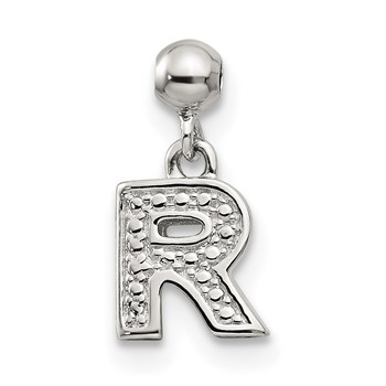 Mio Memento Sterling Silver Letter R Dangle Initial Charm
