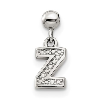 Mio Memento Sterling Silver Letter Z Dangle Initial Charm