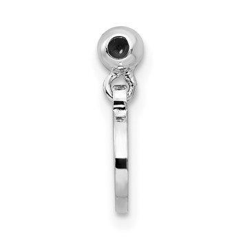 Mio Memento Sterling Silver Rhodium-plated Gold-tone Dangle Aquarius Charm — alternate view