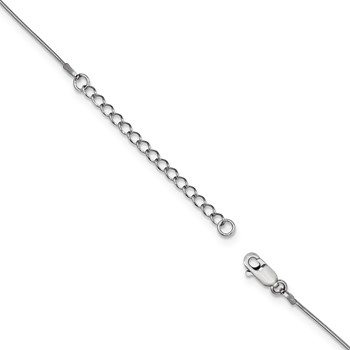 SS Rhodium-Plated CZ Brilliant Embers Fancy Necklace — alternate view