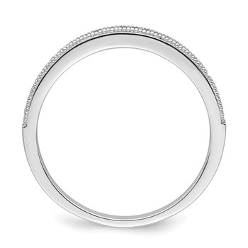 Brilliant Embers Sterling Silver Rhodium-plated 25 Stone Micro Pavé CZ Polished Ring — alternate view