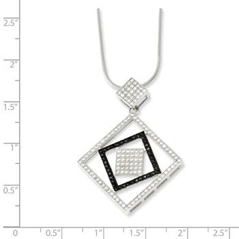 Sterling Silver & CZ Brilliant Embers Necklace — alternate view