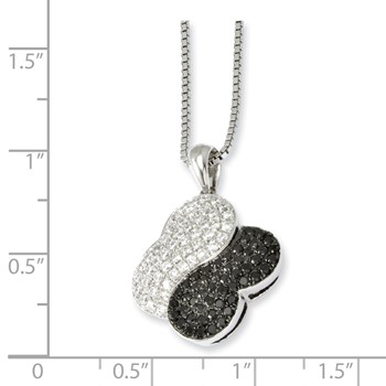 Sterling Silver & CZ Necklace — alternate view