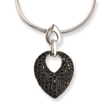 Sterling Silver & CZ Brilliant Embers Necklace