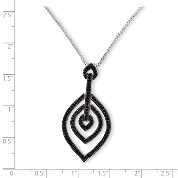 Sterling Silver & CZ Brilliant Embers Necklace — alternate view