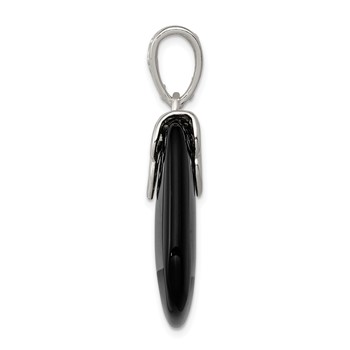 Sterling Silver Black Onyx Pendant — alternate view