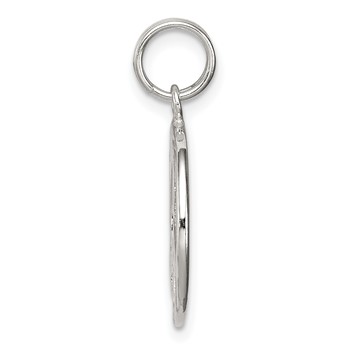 Sterling Silver Diamond-Cut Peace Symbol Charm — alternate view