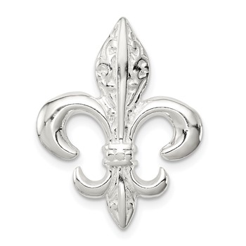 Sterling Silver Fleur De Lis Slide