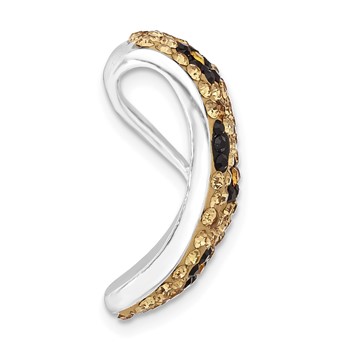 Sterling Silver Stellux Crystal Animal Print Pendant — alternate view