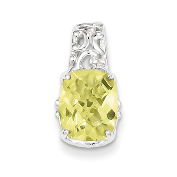 Sterling Silver Lemon Quartz Pendant