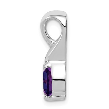 Sterling Silver Amethyst Pendant — alternate view