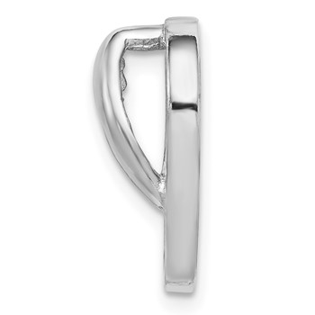 Sterling Silver Rhodium Created Blue Opal Flip-Flop Slide — alternate view