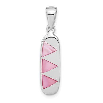 Sterling Silver Pink Mother of Pearl Pendant