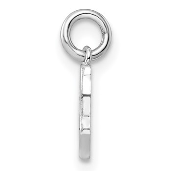 Sterling Silver RH-plated Multi-color Enameled Owl Children's Pendant — alternate view