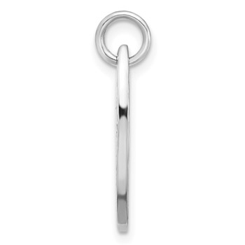 Sterling Silver Rhodium-plated Yellow Enamel Pineapple Surfboard Pendant — alternate view