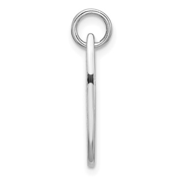 Sterling Silver Rhodium-plated Polished Blue Enamel Turtle Surfboard Pendant — alternate view