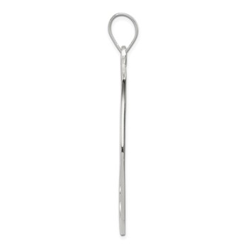 Sterling Silver Fancy Round Pendant — alternate view