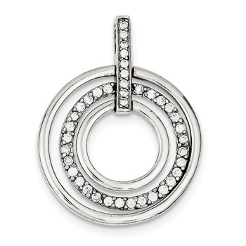 Sterling Silver CZ Fancy Pendant