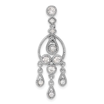 Sterling Silver CZ Chandelier Pendant