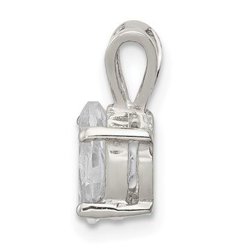 Sterling Silver CZ Pendant — alternate view