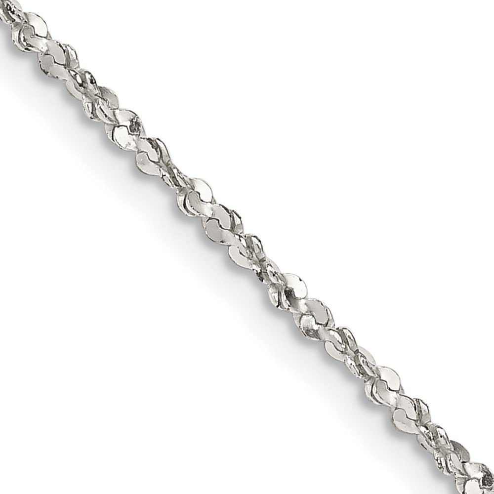 Sterling Silver 1.6mm Twisted Serpentine Chain