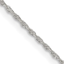 Thin Rope Chain Silver / 16 + 3 Ext.