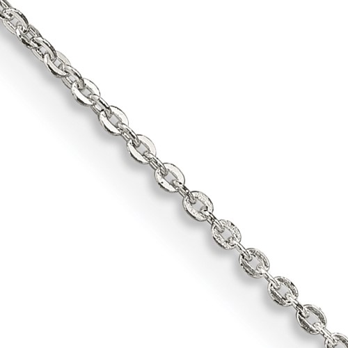 Sterling Silver .9mm Flat Link Cable Chain