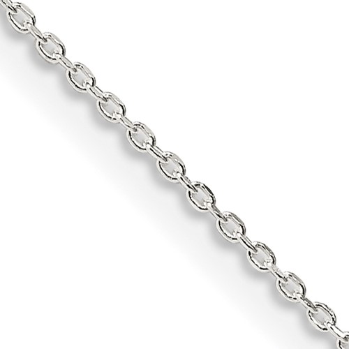 Sterling Silver .95mm Diamond-cut Forzantine Cable Chain