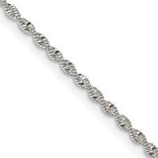Image of Sterling Silver 1.65mm Twisted Herringbone Chain