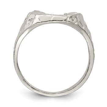 Sterling Silver Horseshoe Ring — alternate view