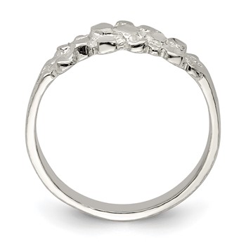 Sterling Silver Nugget Ring — alternate view