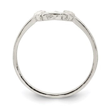 Sterling Silver Horseshoe Ring — alternate view