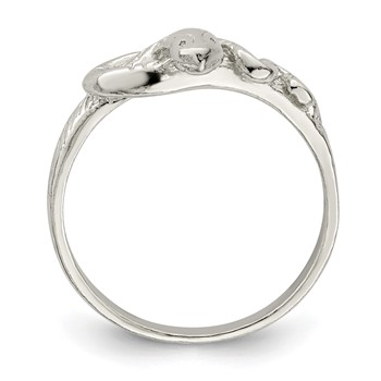 Sterling Silver Snake Ring — alternate view