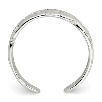 Sterling Silver Heart Toe Ring — alternate view