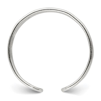 Sterling Silver Wave Toe Ring — alternate view