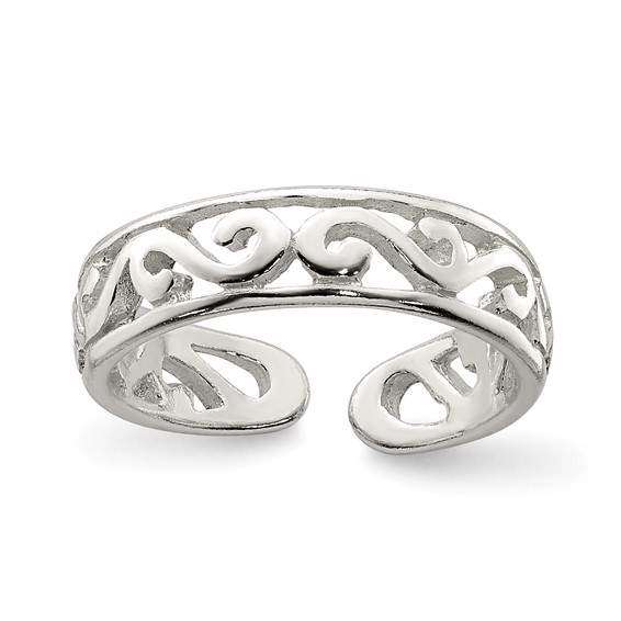 Sterling Silver Toe Ring - Quality Gold