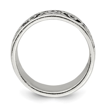 Sterling Silver Antiqued Celtic Knot Ring — alternate view