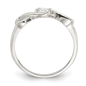 Sterling Silver CZ Ring — alternate view