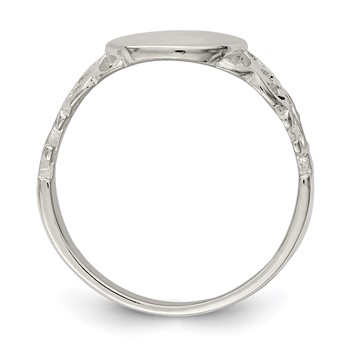 Sterling Silver Signet Ring — alternate view