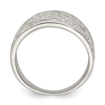 Sterling Silver Swirl Design Ring — alternate view